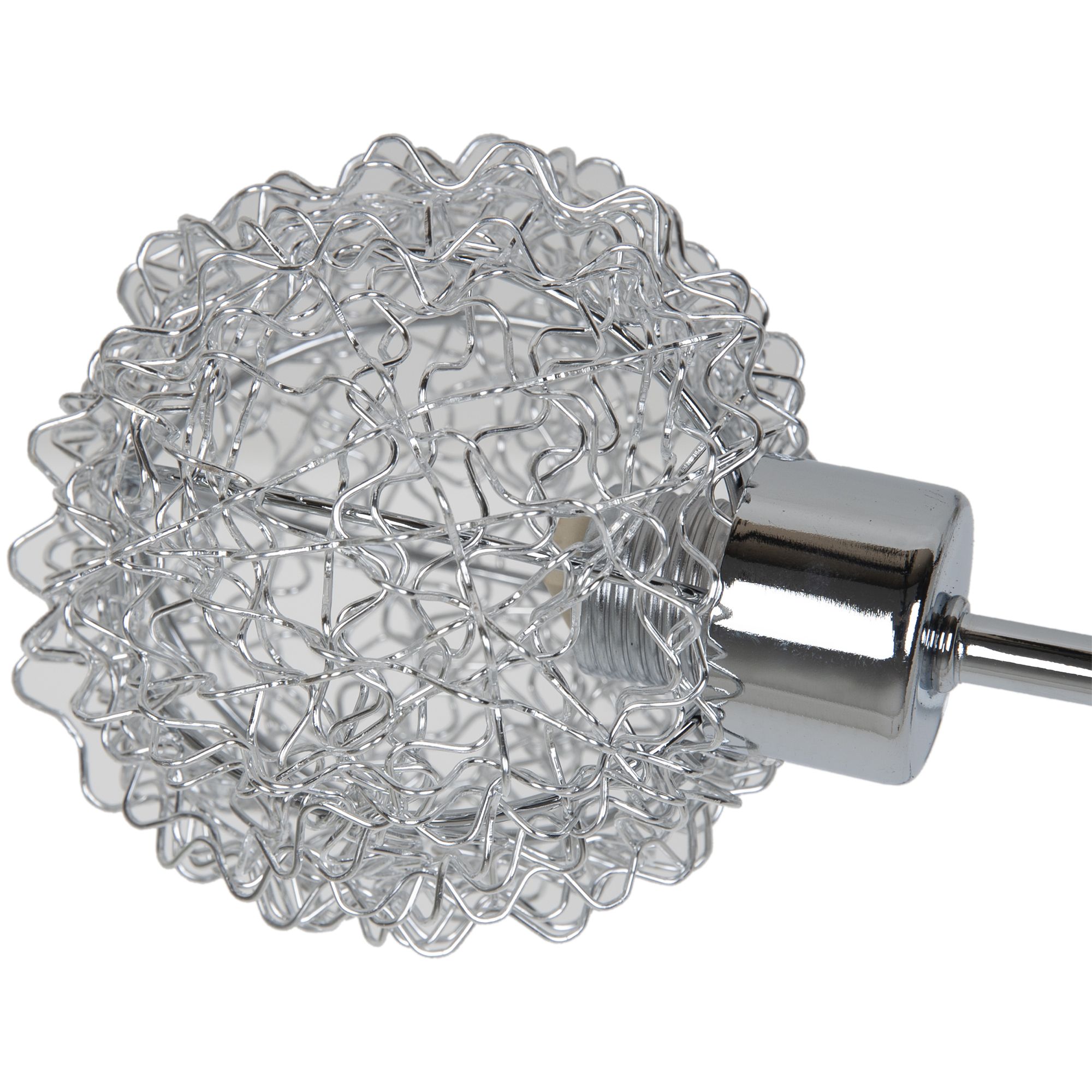 GoodHome Phaidros Plate Metal Chrome 5 Lamp LED Ceiling light