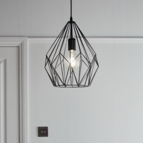 Chrome pendant light store fitting b&q