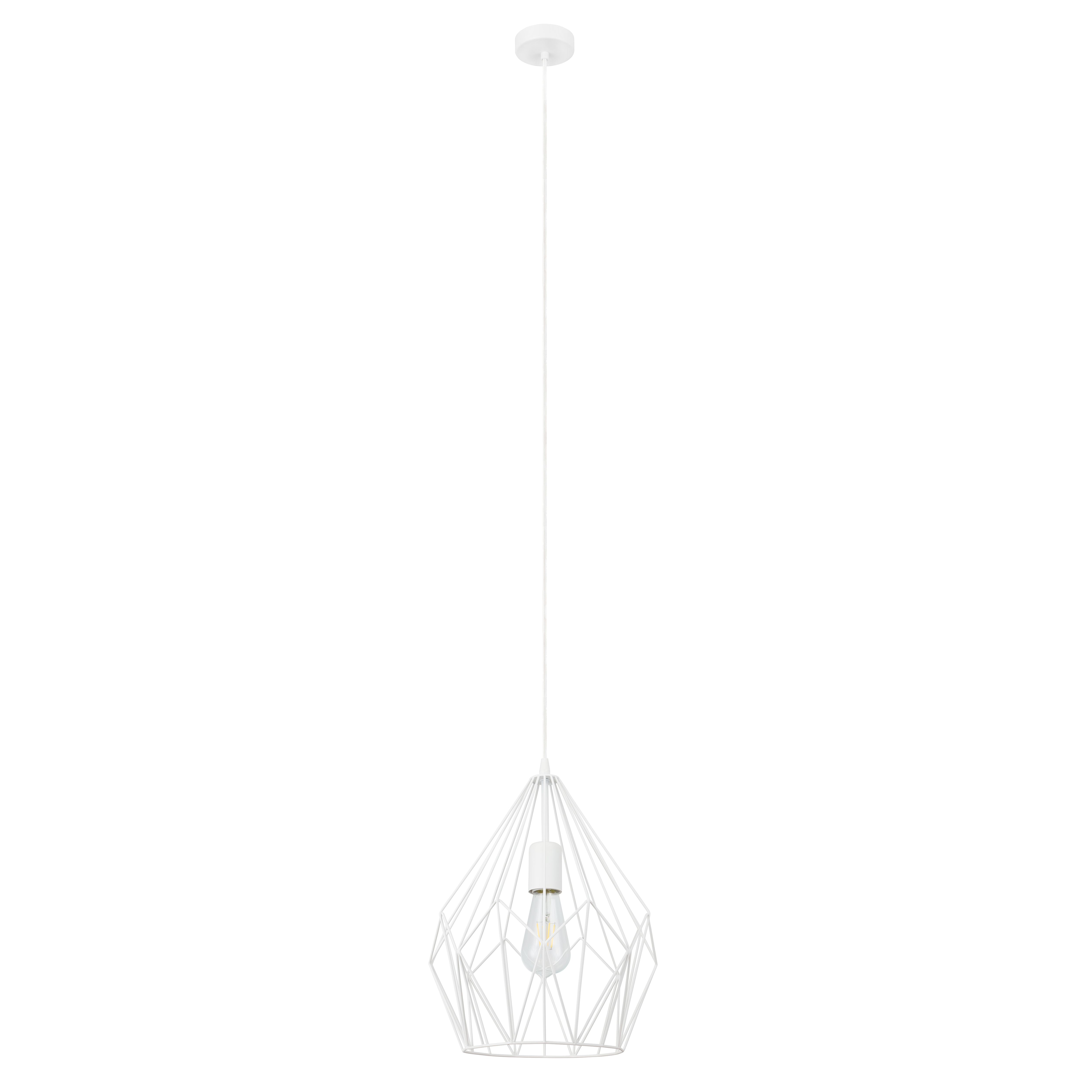 GoodHome Phobeto Matt White Pendant ceiling light, (Dia)310mm