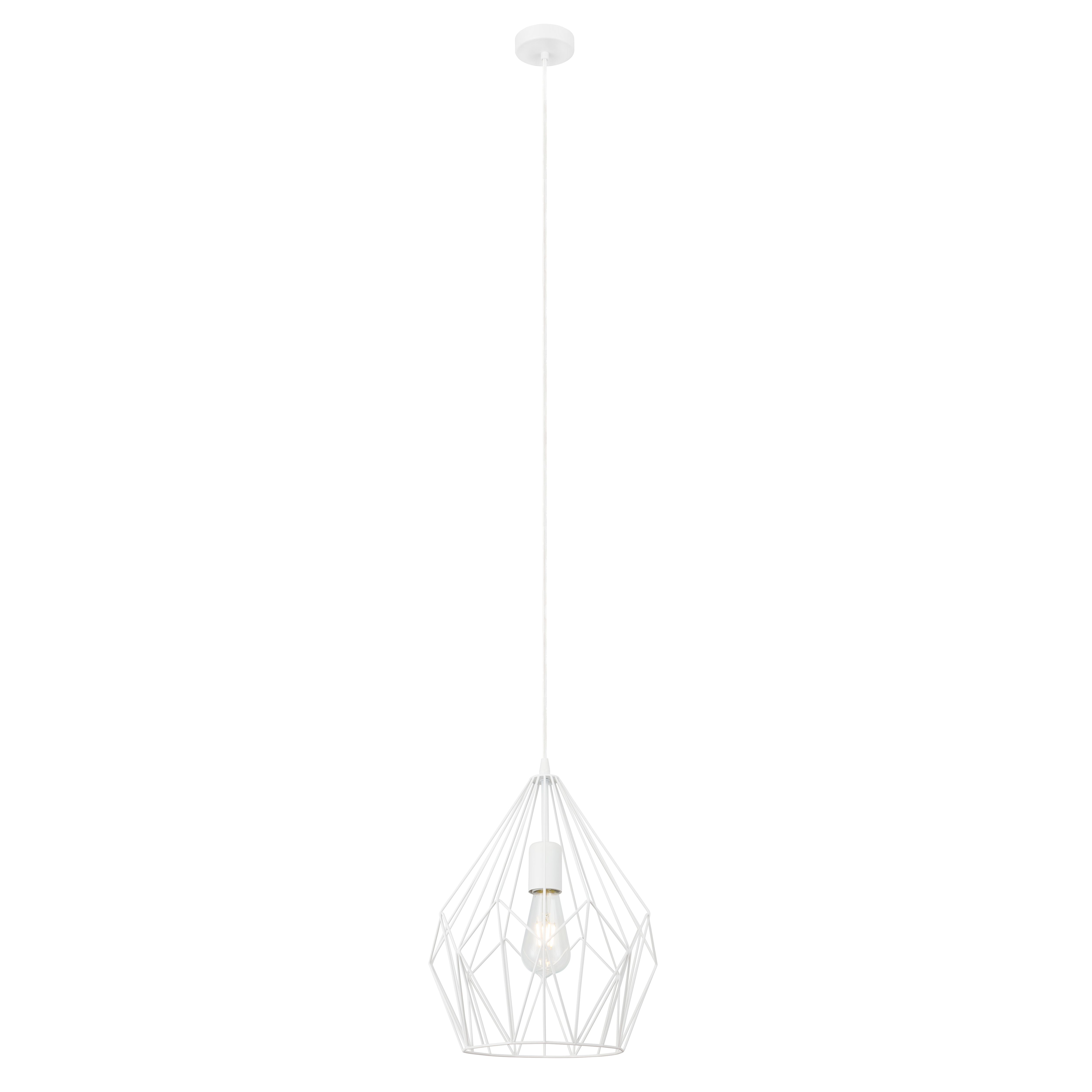 GoodHome Phobeto Matt White Pendant ceiling light, (Dia)310mm