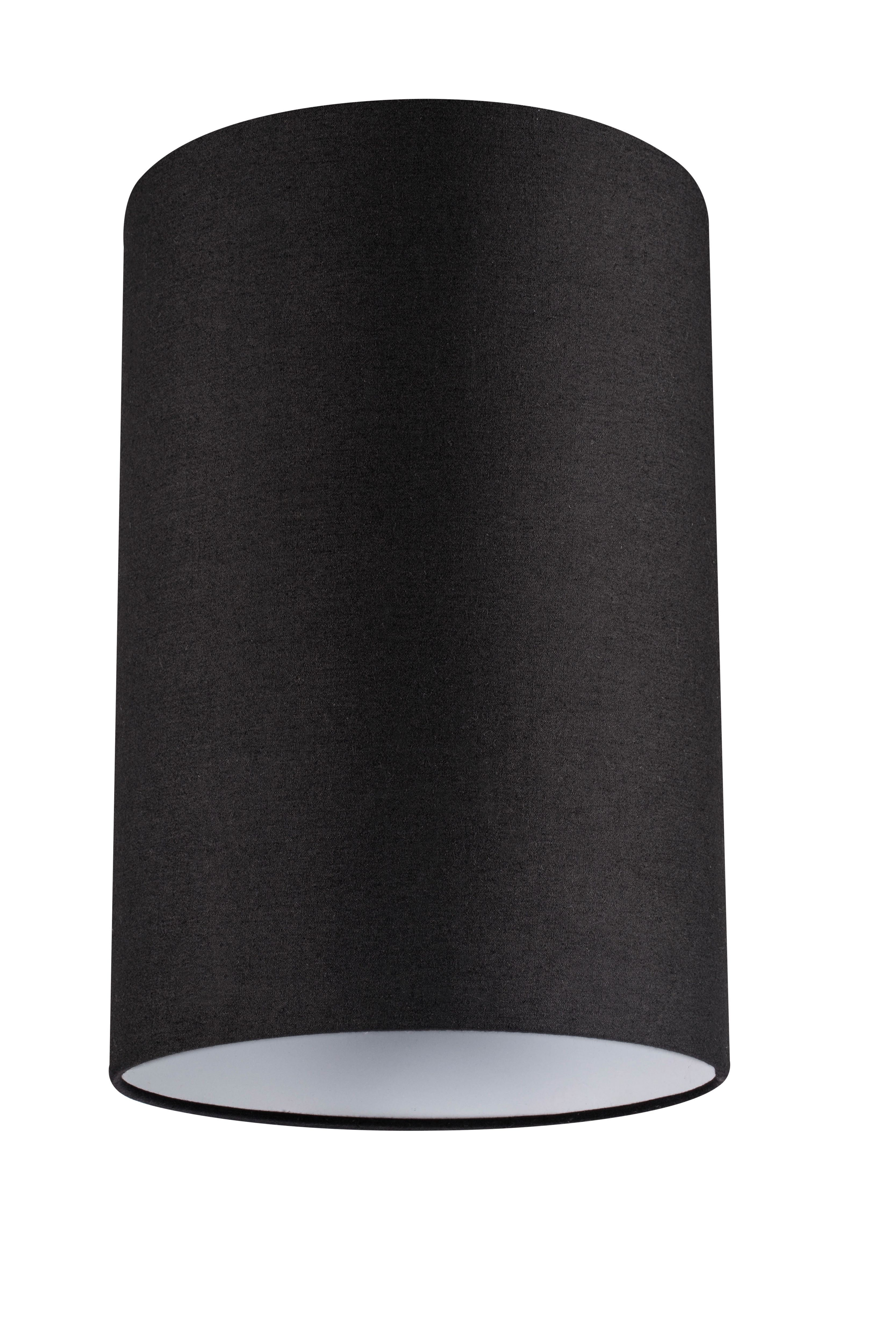 GoodHome Pibrock Charcoal Fabric dyed Cylinder Light shade (D)20cm