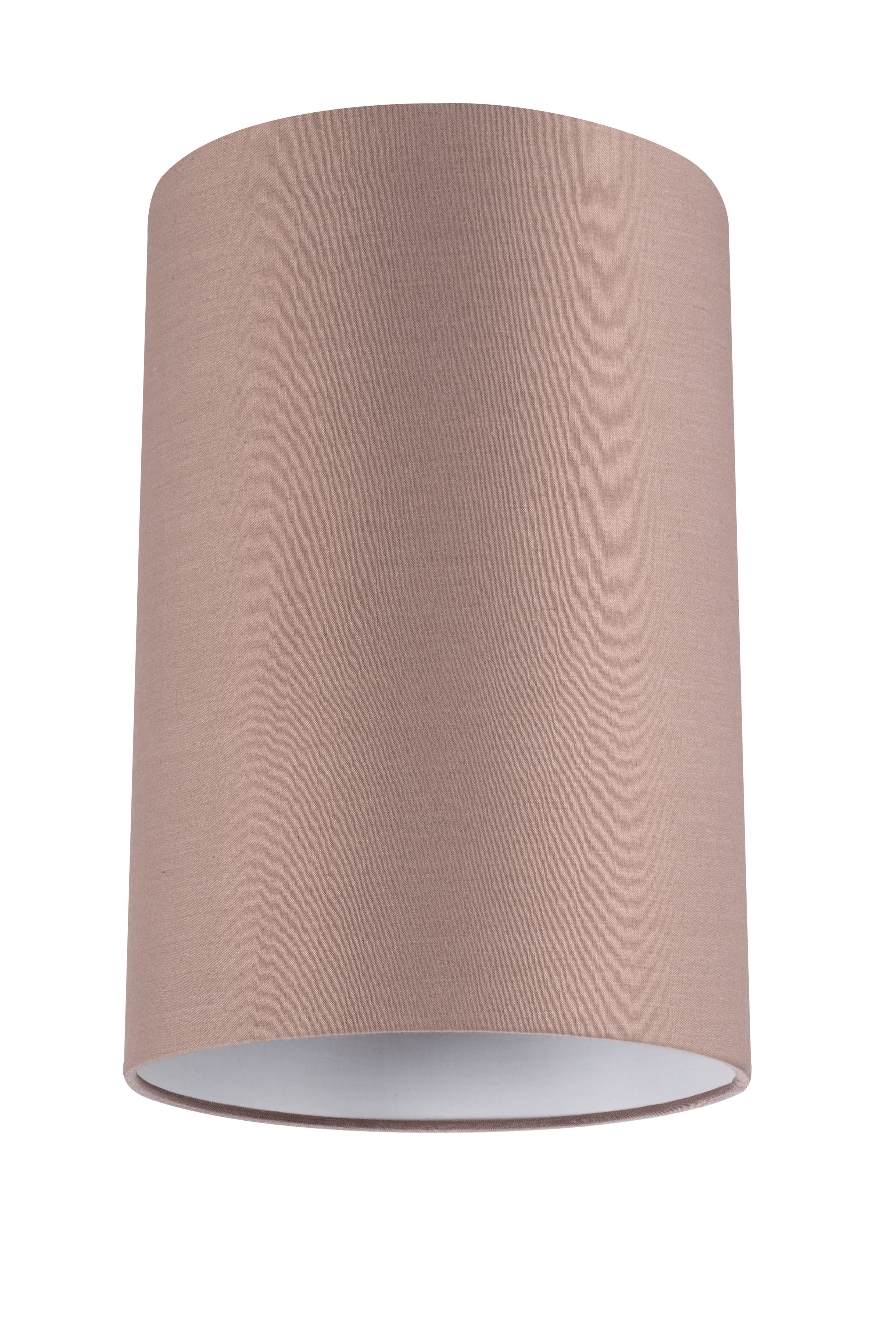 GoodHome Pibrock Taupe Fabric dyed Light shade (D)20cm