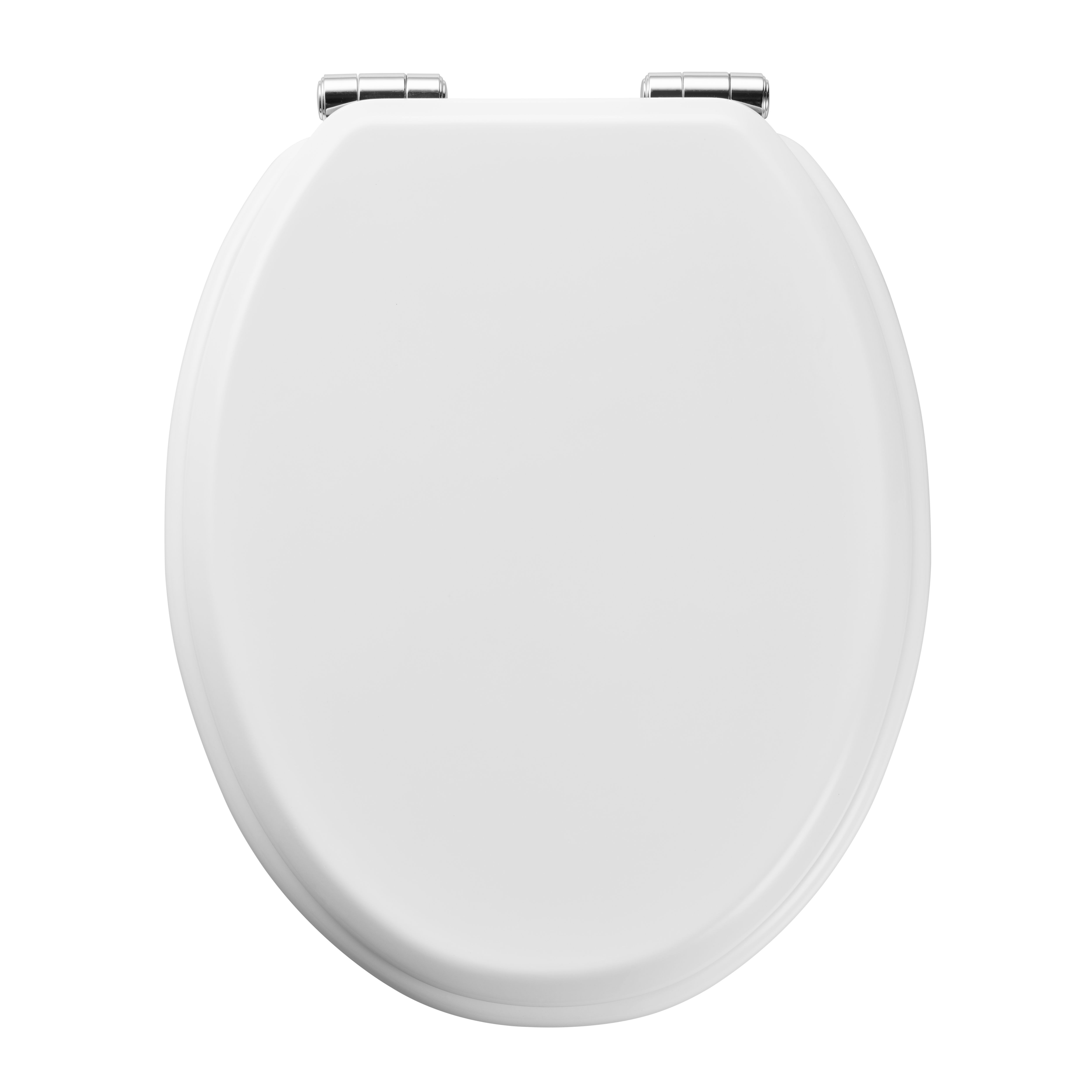 GoodHome Pilica White Soft close Toilet seat | DIY at B&Q