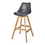 GoodHome Pitaya Dark grey Bar stool