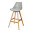 GoodHome Pitaya Light grey Bar stool