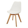 GoodHome Pitaya White Chair (H)815mm (W)480mm (D)550mm
