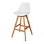 GoodHome Pitaya White Padded Bar stool