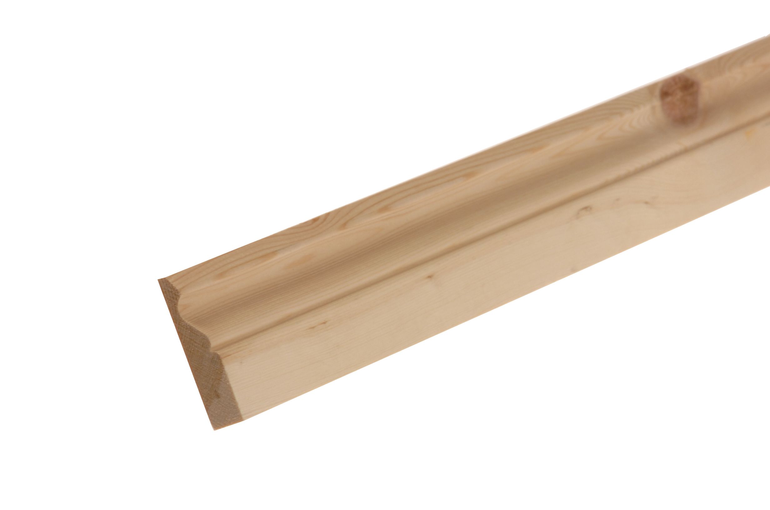 GoodHome Planed Natural Pine Ogee Architrave (L)2.1m (W)58mm (T)15mm, Pack of 5