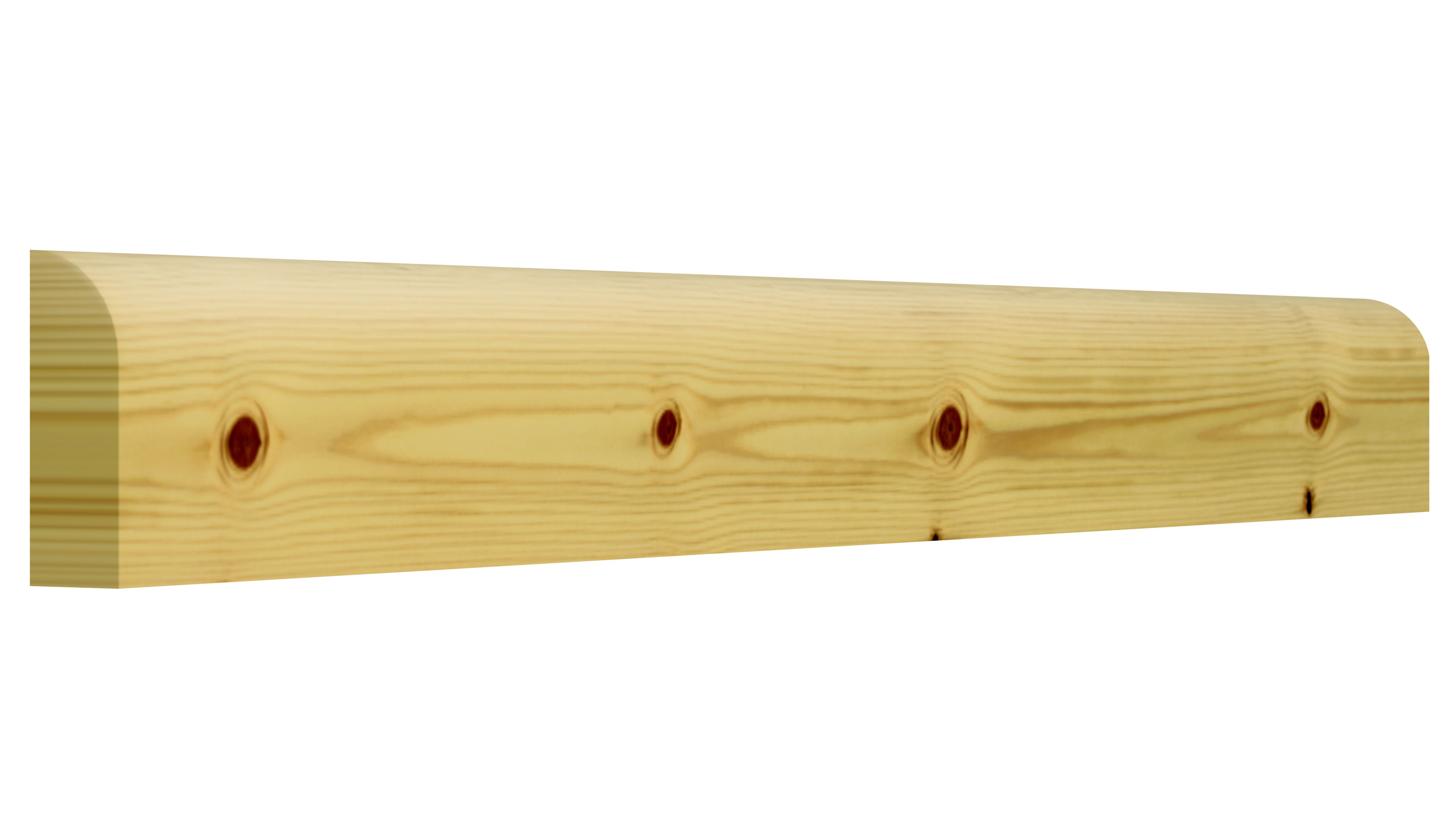 GoodHome Planed Natural Pine Rounded Architrave (L)2.1m (W)44mm (T)15mm