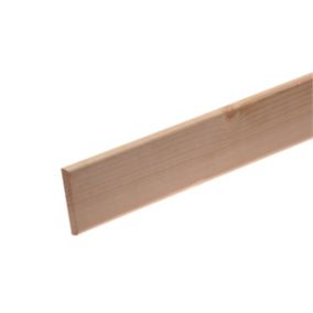 GoodHome Planed Natural Pine Rounded Architrave (L)2100mm (W)69mm (T)12mm