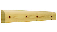 GoodHome Planed Natural Pine Rounded Softwood Architrave (L)2.1m (W)44mm (T)15mm 1.02kg