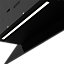 GoodHome PlasmaSense GHAG90PLAS Black steel & glass Angled Cooker hood (W)89.8cm - Gloss black
