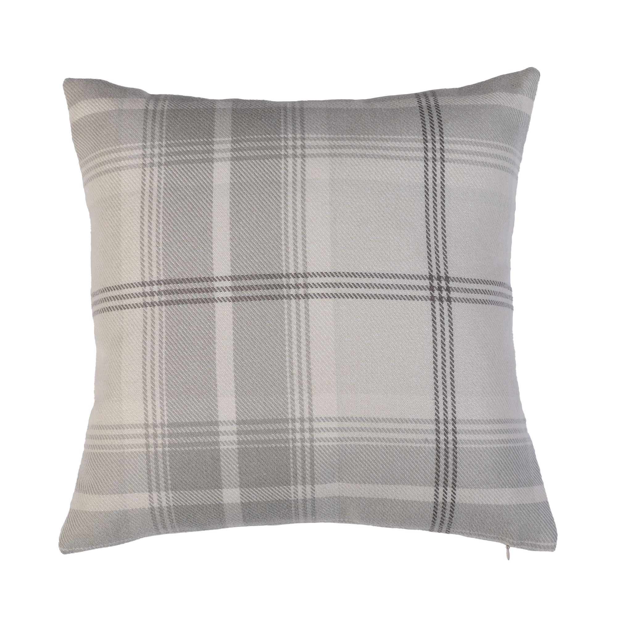 GoodHome Podor Beige Check Indoor Cushion (L)45cm x (W)45cm