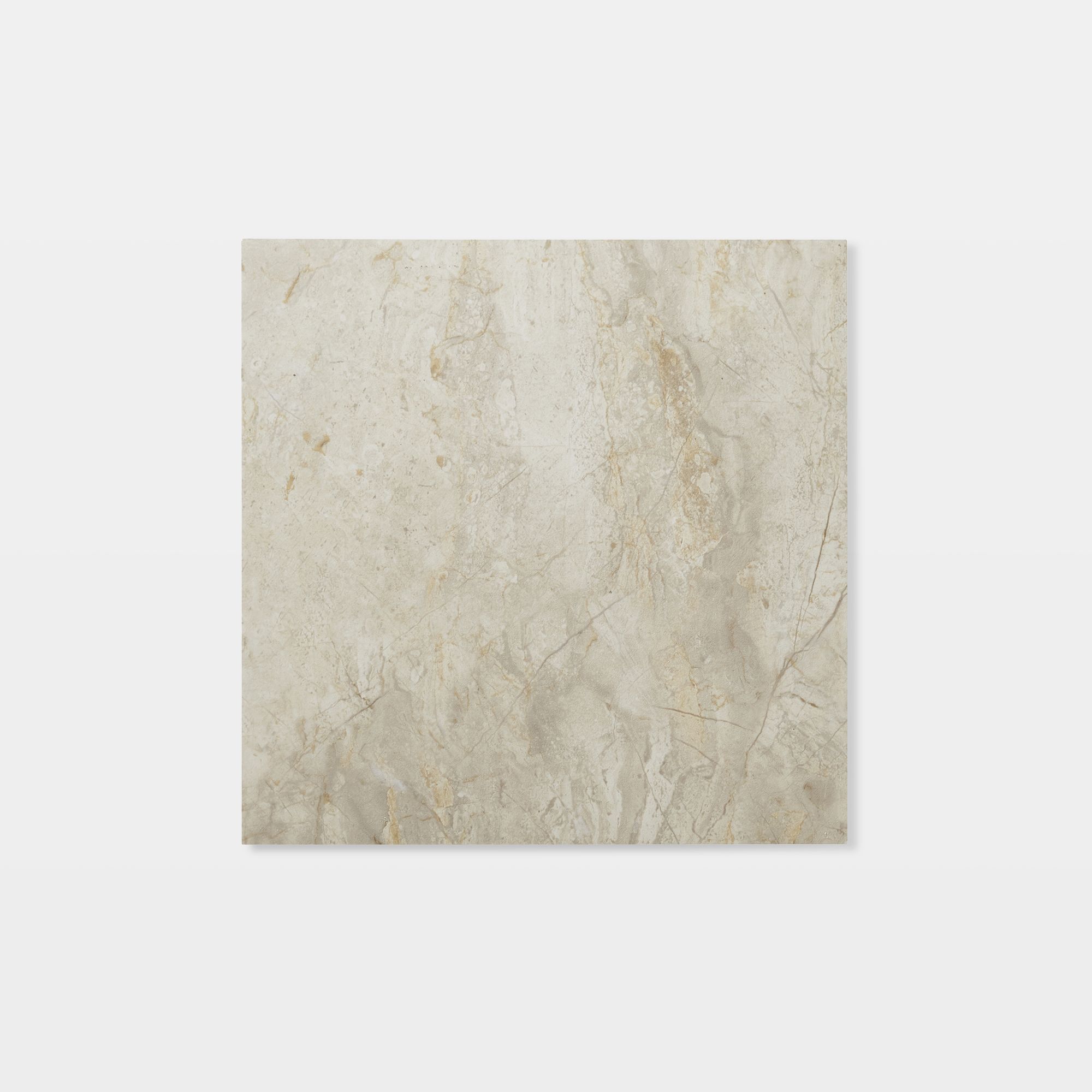 GoodHome Poprock Beige Tile Marble effect Self-adhesive Vinyl tile, Pack of 14