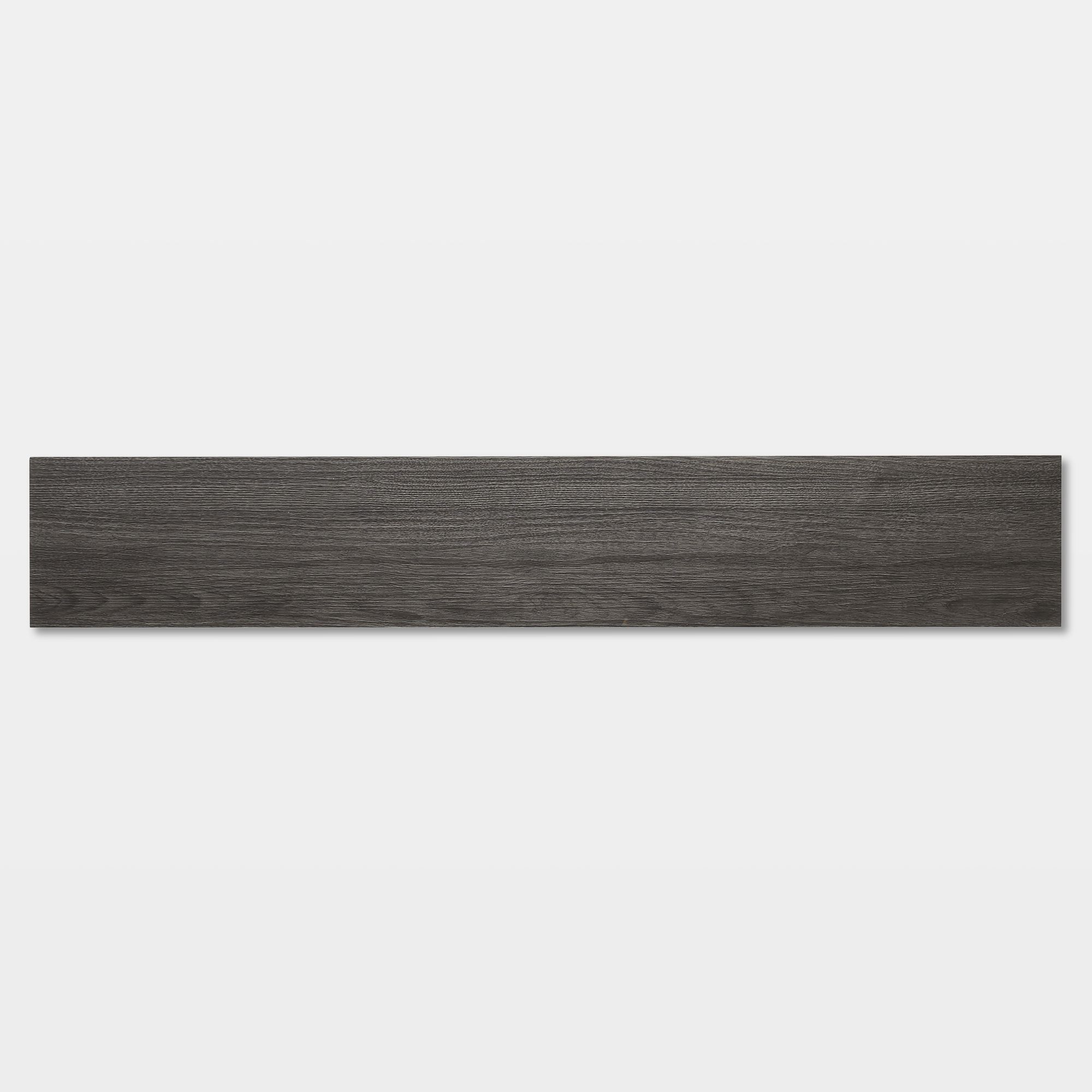 GoodHome Poprock Dark grey Wood planks Wood effect Self-adhesive Vinyl plank, Pack of 7