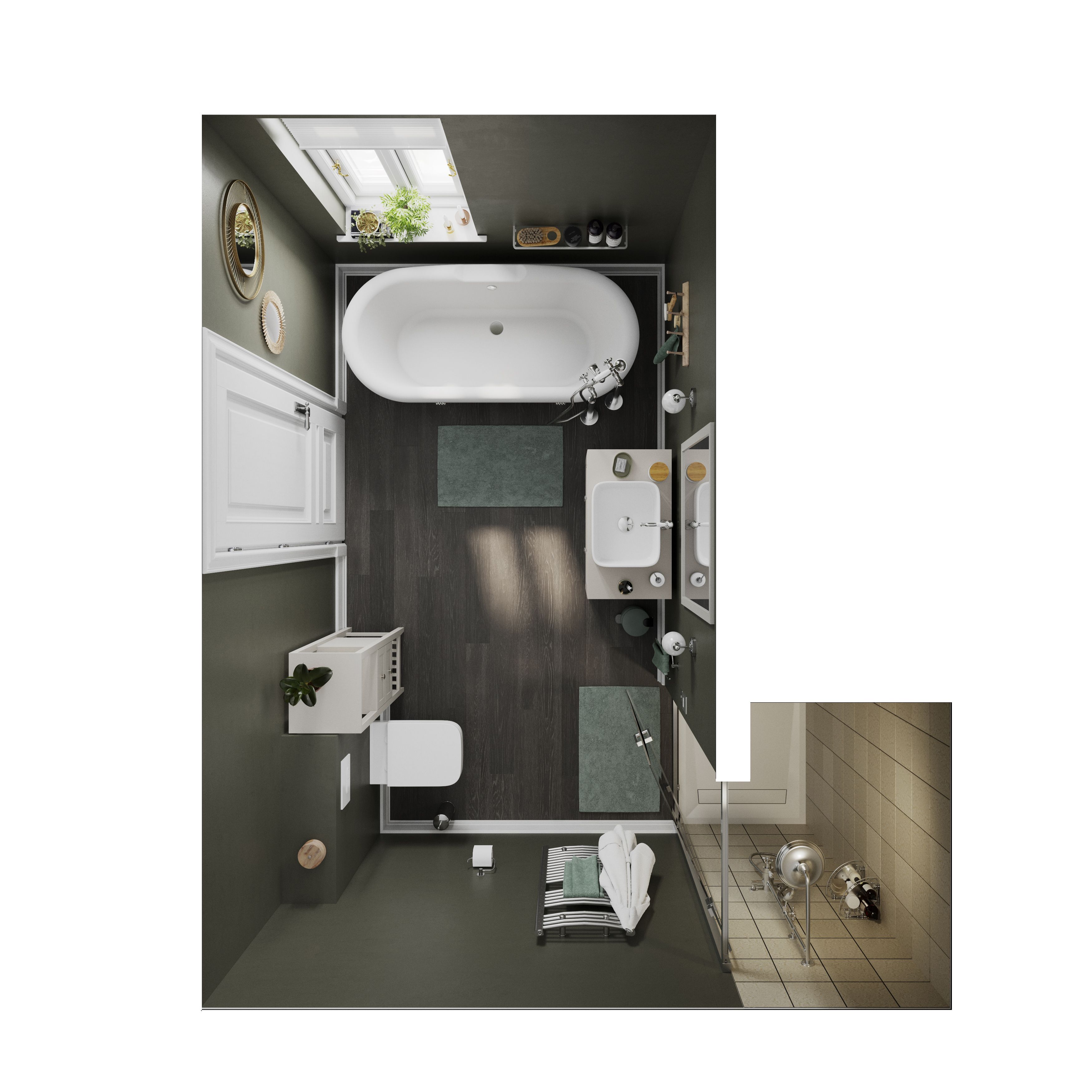 GoodHome Poprock Grey Wood effect Self-adhesive Vinyl plank, 1.11m²