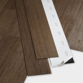 GoodHome Poprock Wood planks Wood effect Self-adhesive Vinyl plank, 0.97m²