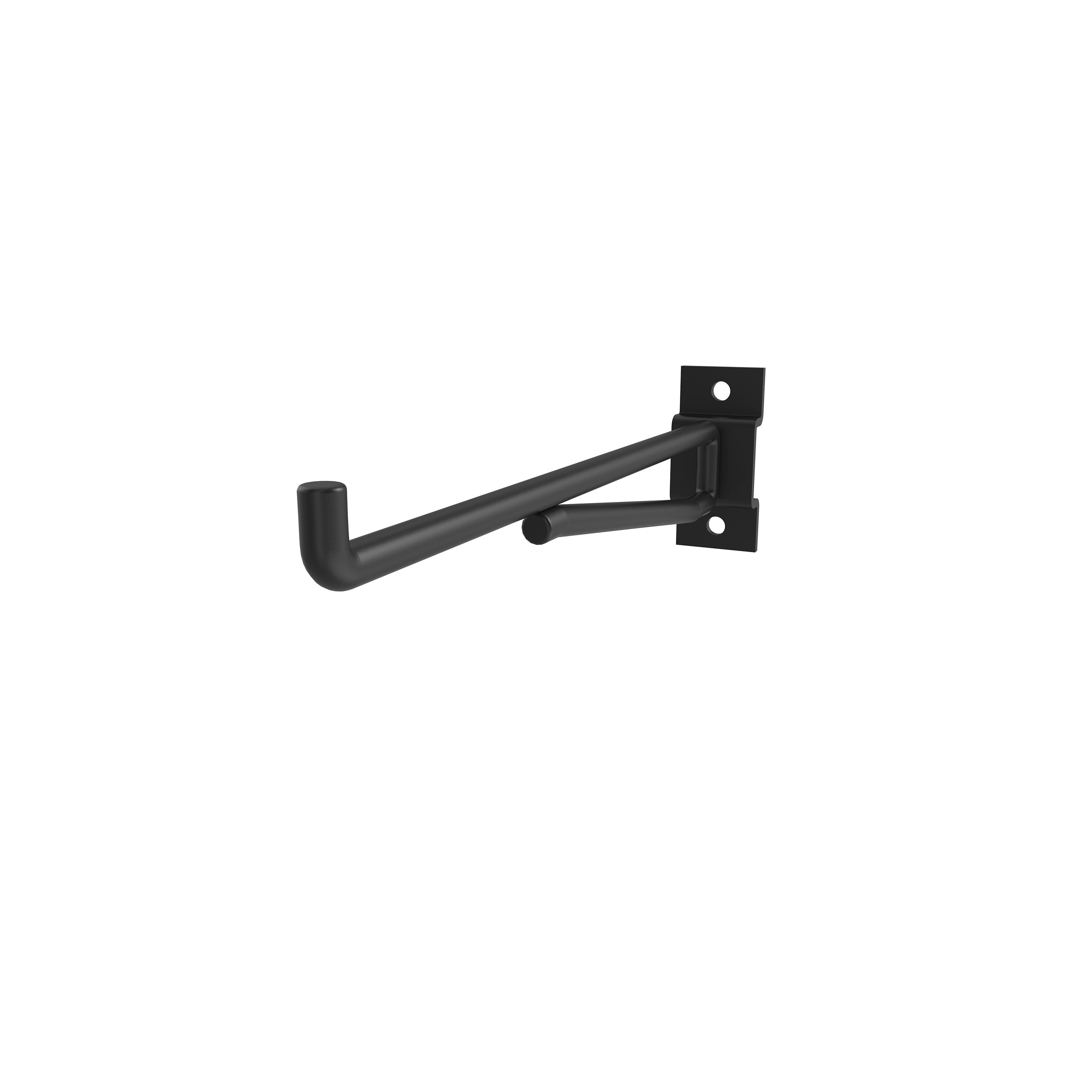 GoodHome Powder-coated Black Tool hook (W)30mm | DIY at B&Q