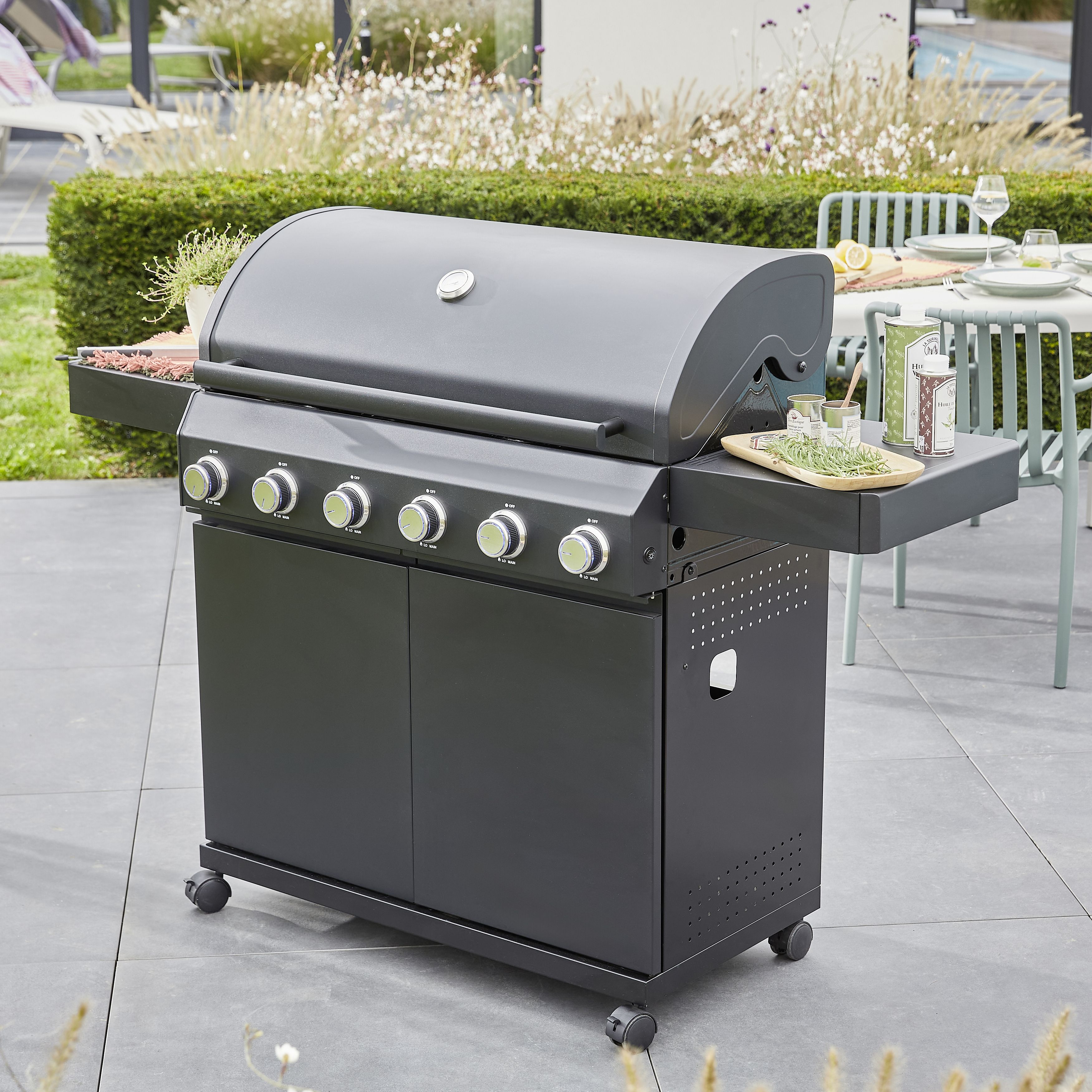 Praden 6 burner Gas BBQ