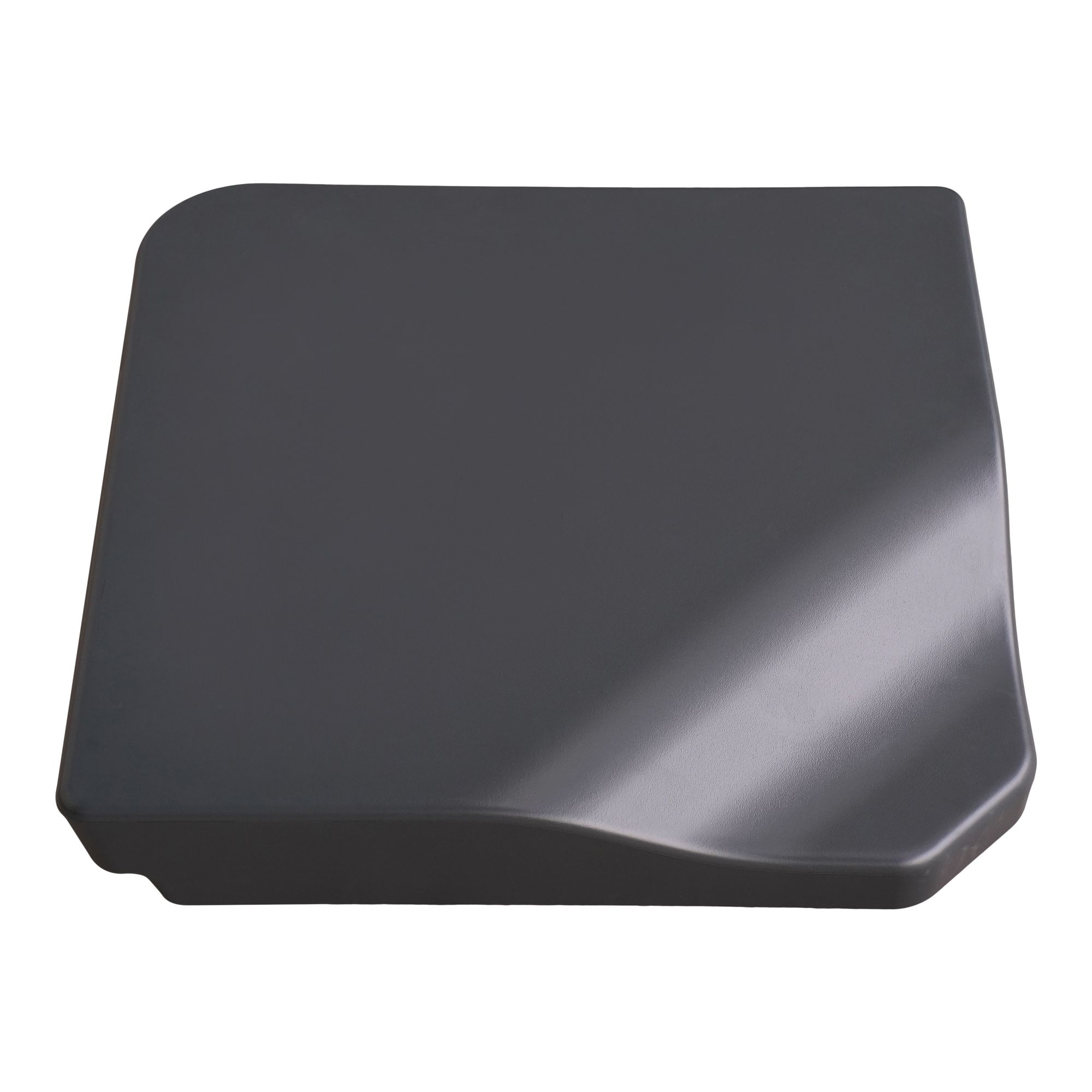 GoodHome Praden Dark shadow Square Parasol base 1.65kg Tile
