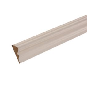 GoodHome Primed White MDF Ogee Dado rail (L)2400mm (W)58mm (T)18mm