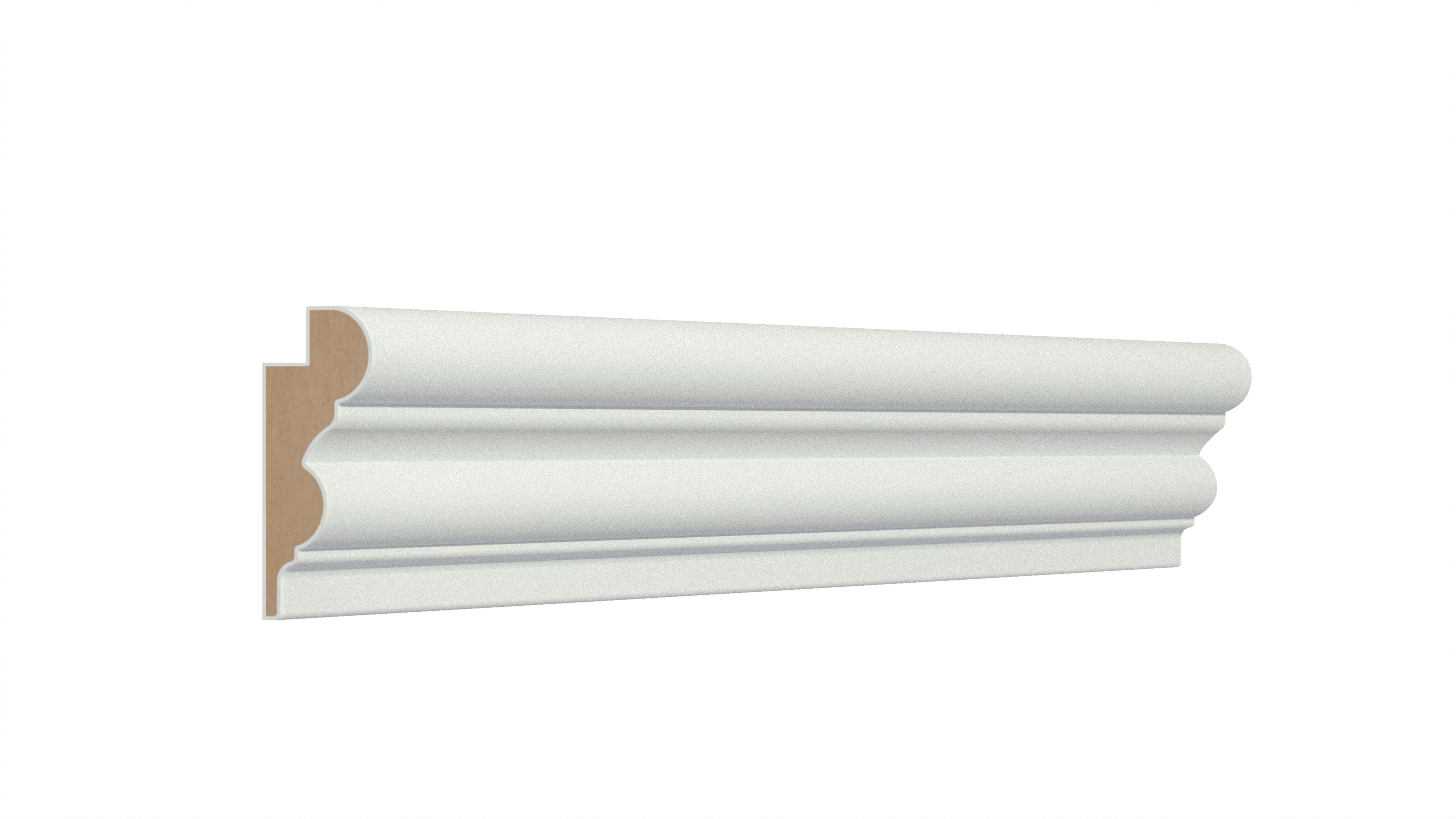 GoodHome Primed White MDF Ogee Picture rail (L)2.4m (W)44mm (T)18mm