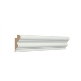 GoodHome Primed White MDF Ogee Picture rail (L)2400mm (W)44mm (T)18mm