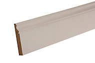 GoodHome Primed White MDF Ogee Skirting board (L)2.4m (W)119mm (T)18mm