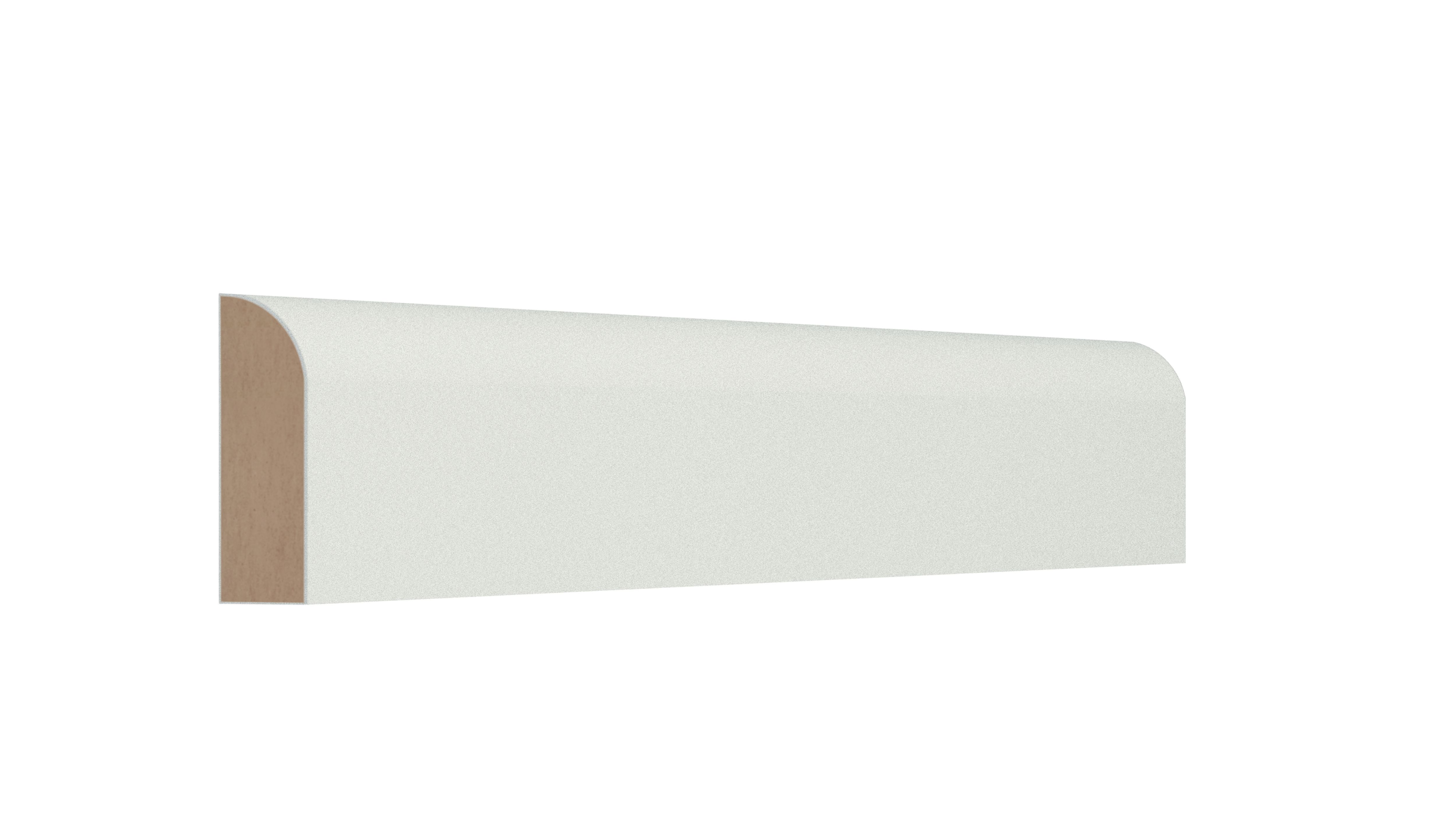 GoodHome Primed White MDF Round Architrave (L)2.1m (W)69mm (T)14.5mm