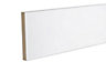 GoodHome Primed White MDF Square Skirting board (L)2.4m (W)144mm (T)18mm, Pack of 2