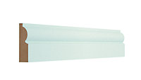 GoodHome Primed White MDF Torus Architrave (L)2.1m (W)69mm (T)18mm