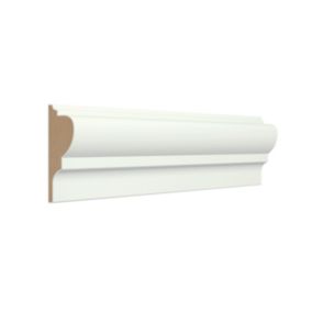 GoodHome Primed White MDF Torus Dado rail (L)2400mm (W)58mm (T)18mm