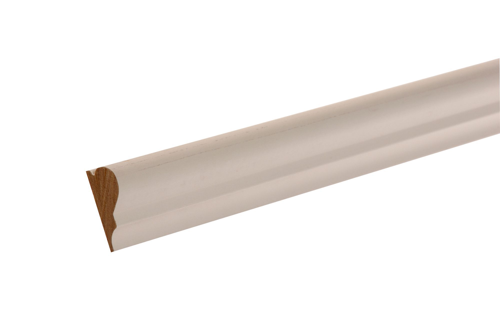 GoodHome Primed White MDF Torus Picture rail (L)2400mm (W)44mm (T)18mm