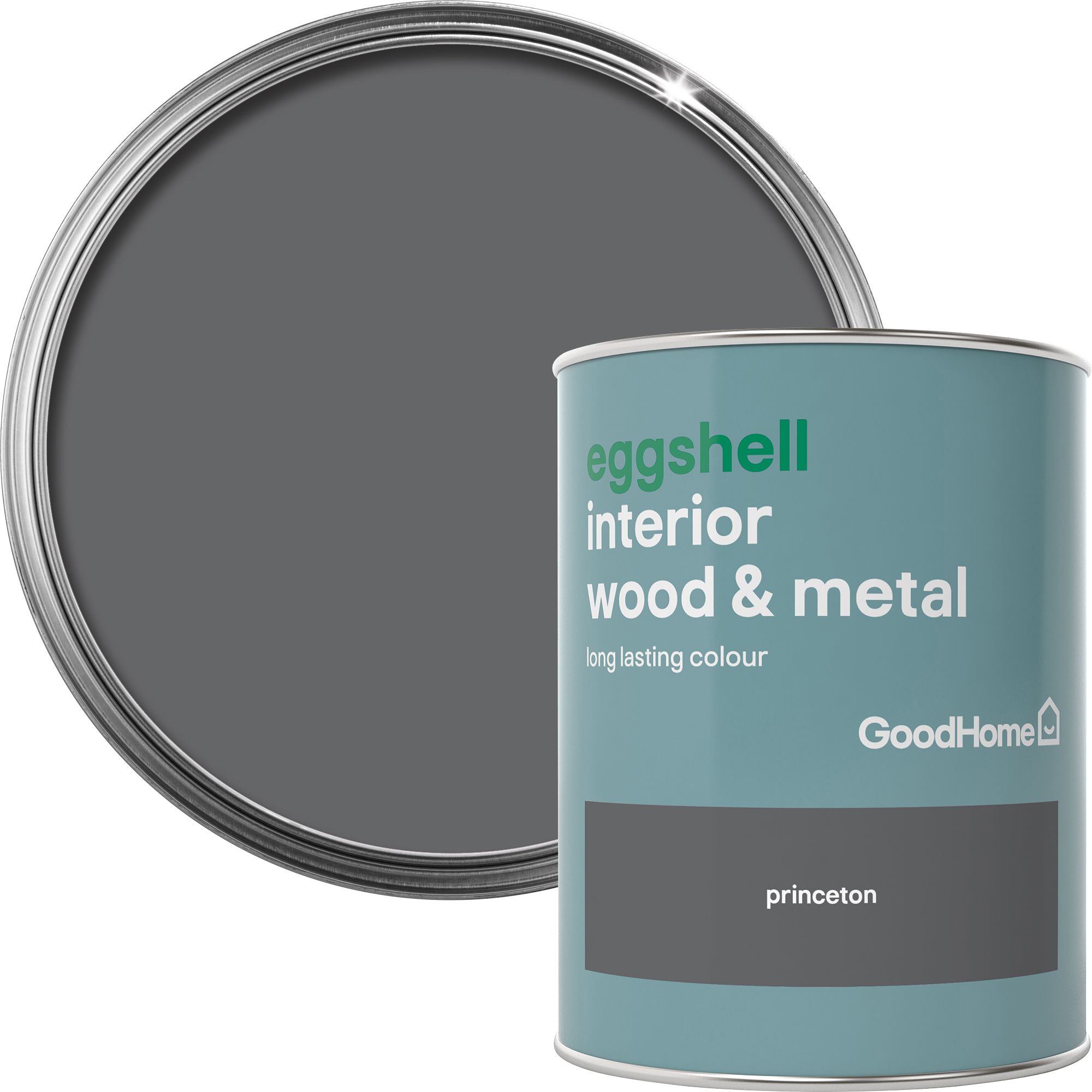 GoodHome Princeton Eggshell Metal & wood paint, 750ml