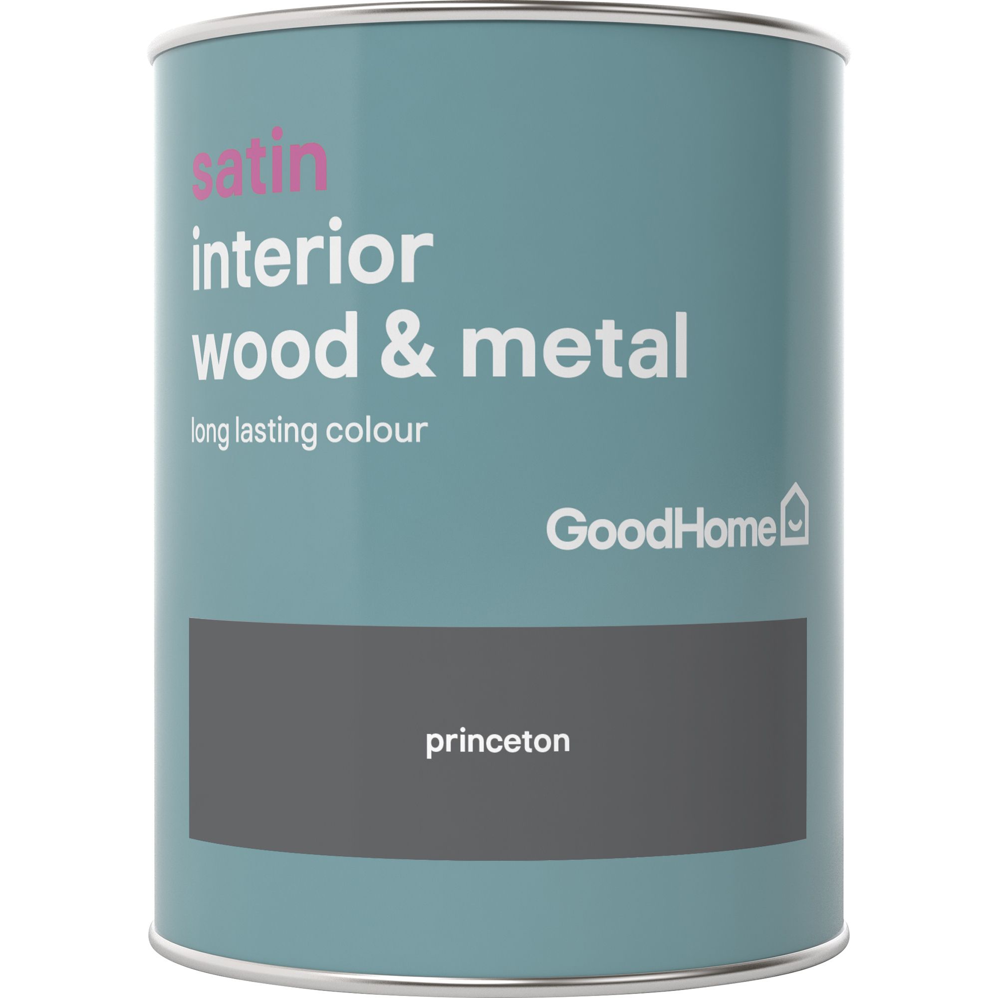 GoodHome Princeton Satin Metal & wood paint, 750ml