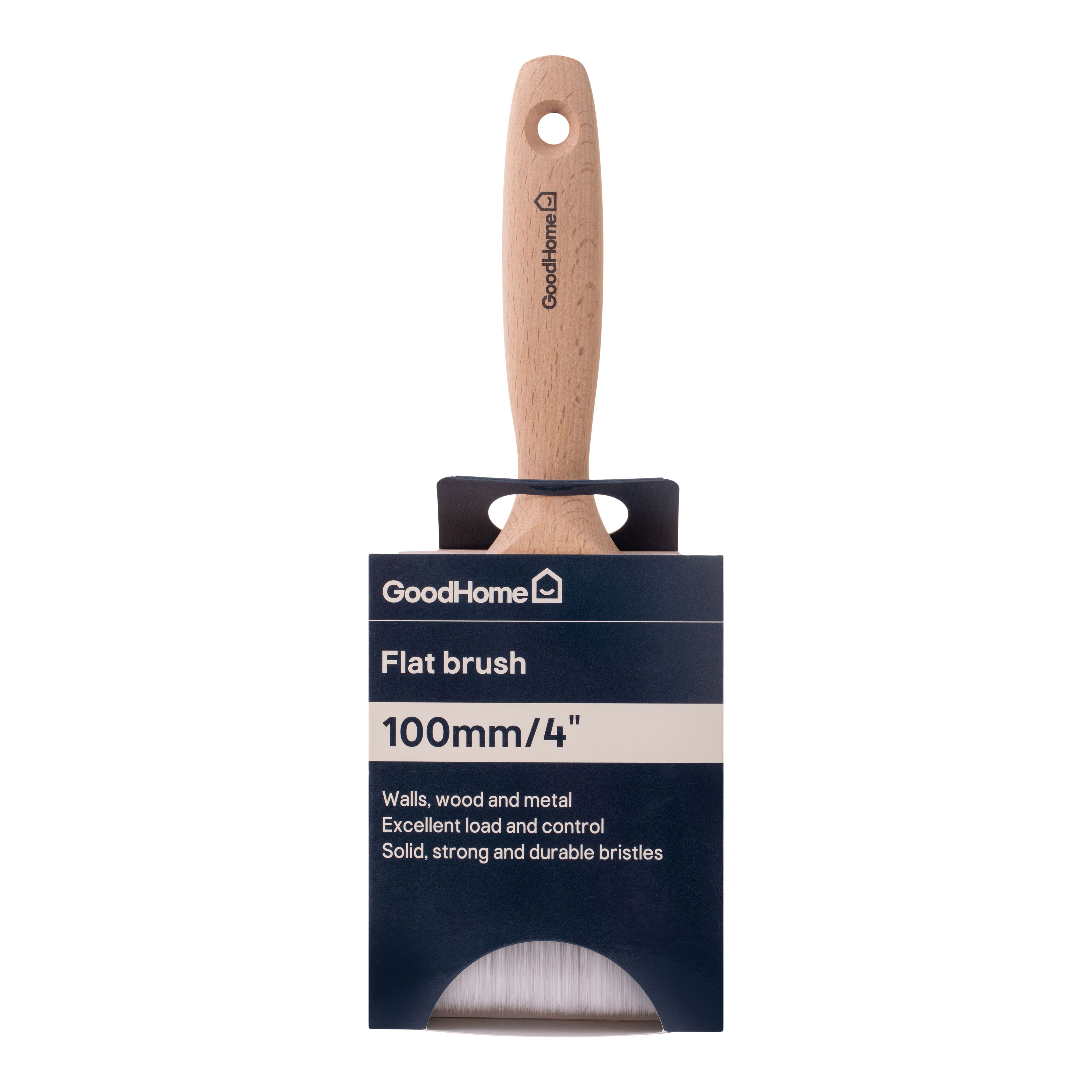 GoodHome Pro 4" Fine filament tip Flat paint brush