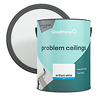 GoodHome Problem Ceiling Brilliant White Matt Emulsion paint, 5L