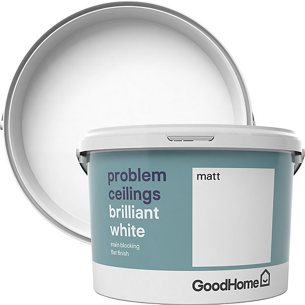 Goodhome Problem Ceilings Brilliant, White Ceiling Paint B Q