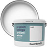 GoodHome Problem ceilings Brilliant white Matt Emulsion paint, 2.5L