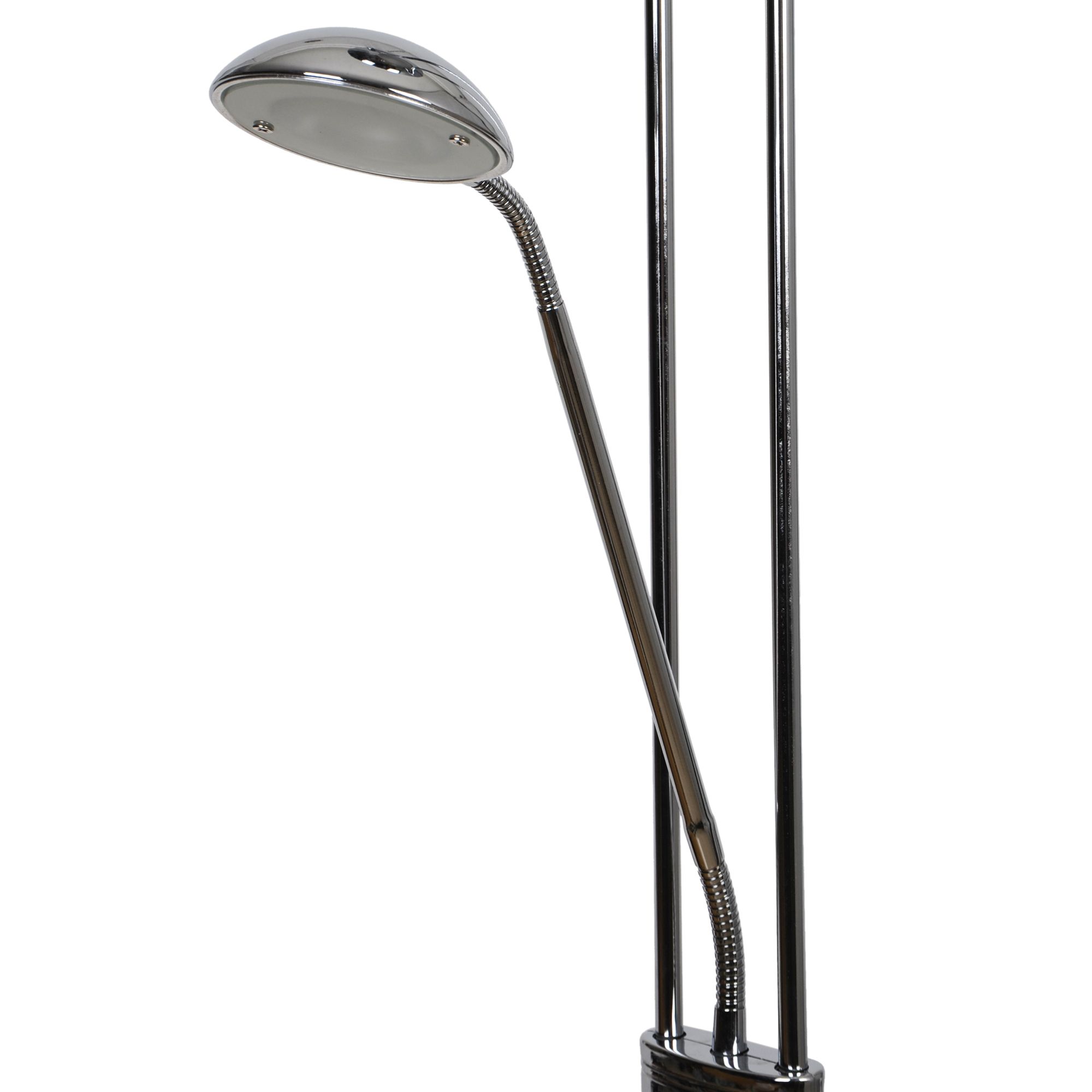 GoodHome Pulmoz Chrome effect LED Mother child floor light