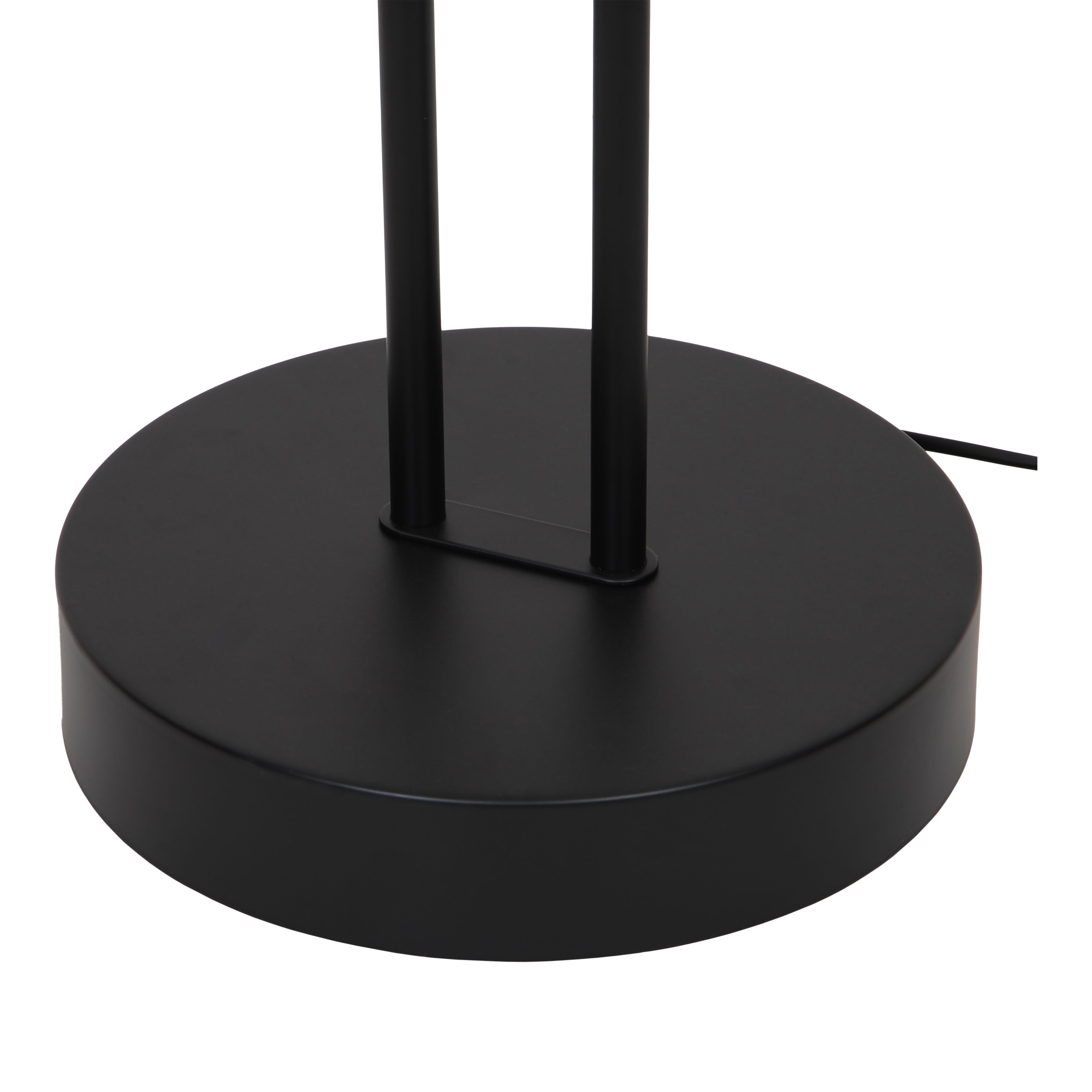 GoodHome Pulmoz Matt Black 2 Lights LED Mother & child floor light