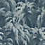 GoodHome Pumpe Blue Palm trees Textured Wallpaper