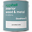 GoodHome Pure brilliant white Eggshell Metal & wood paint, 2.5L