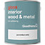 GoodHome Pure brilliant white Gloss Metal & wood paint, 2.5L