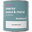 GoodHome Pure brilliant white Satin Metal & wood paint, 2.5L