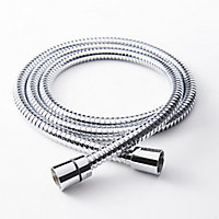 GoodHome PVC & stainless steel Shower hose, (L)1.25m