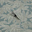 GoodHome Pyroo Sage Palm trees Textured Wallpaper Sample