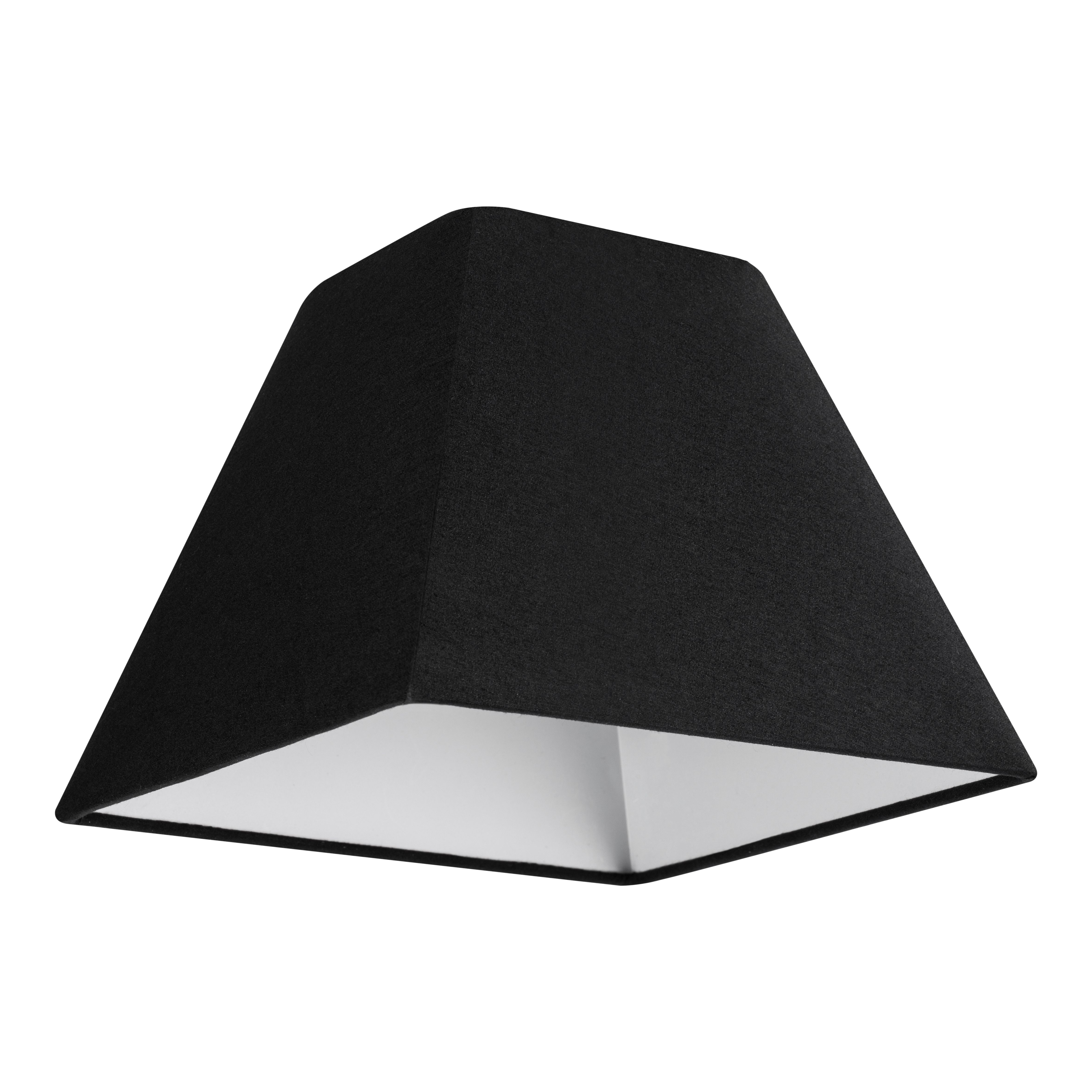 GoodHome Qarnay Charcoal Fabric dyed Pyramid Light shade (D)30cm