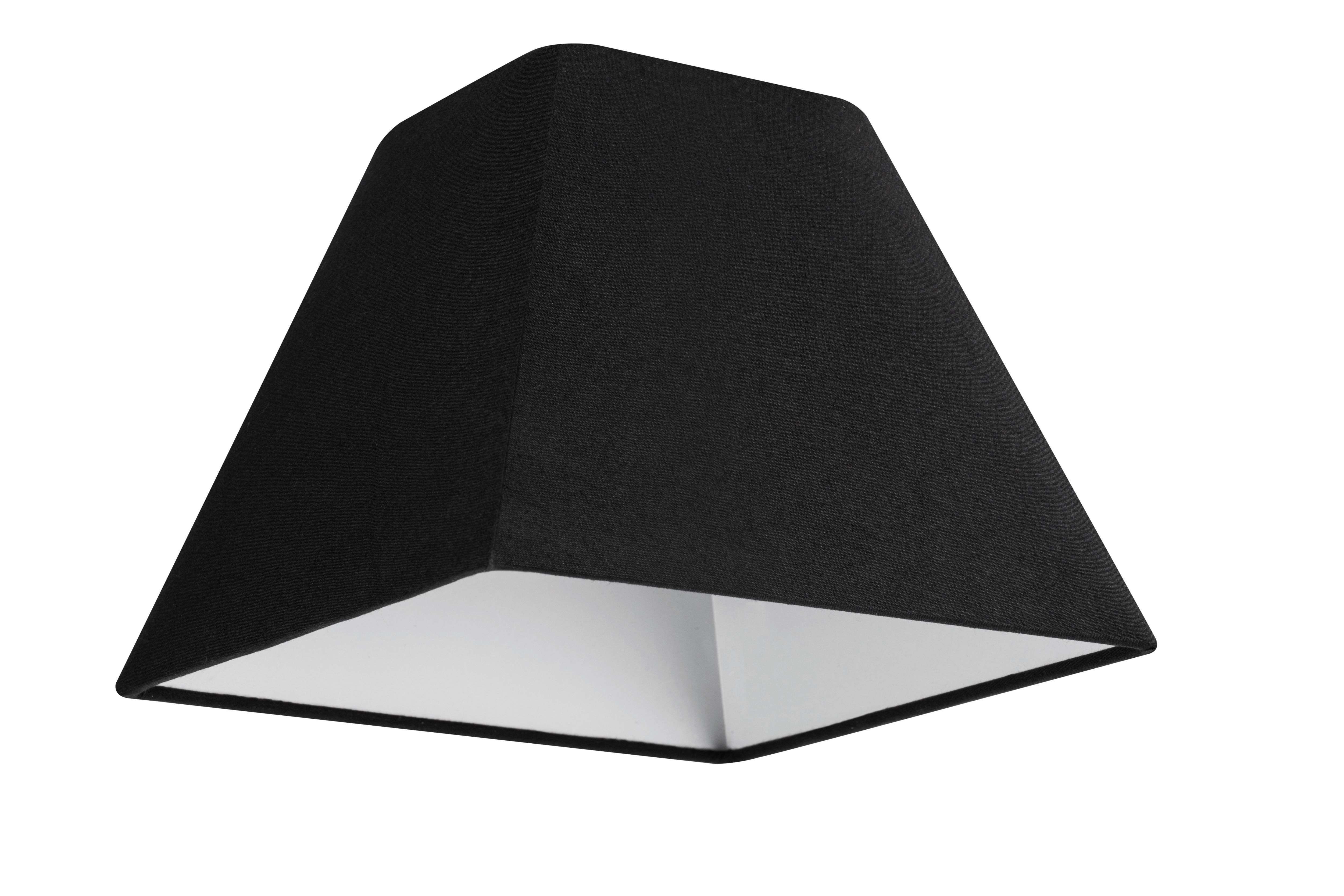 GoodHome Qarnay Charcoal Fabric dyed Pyramid Light shade (D)30cm