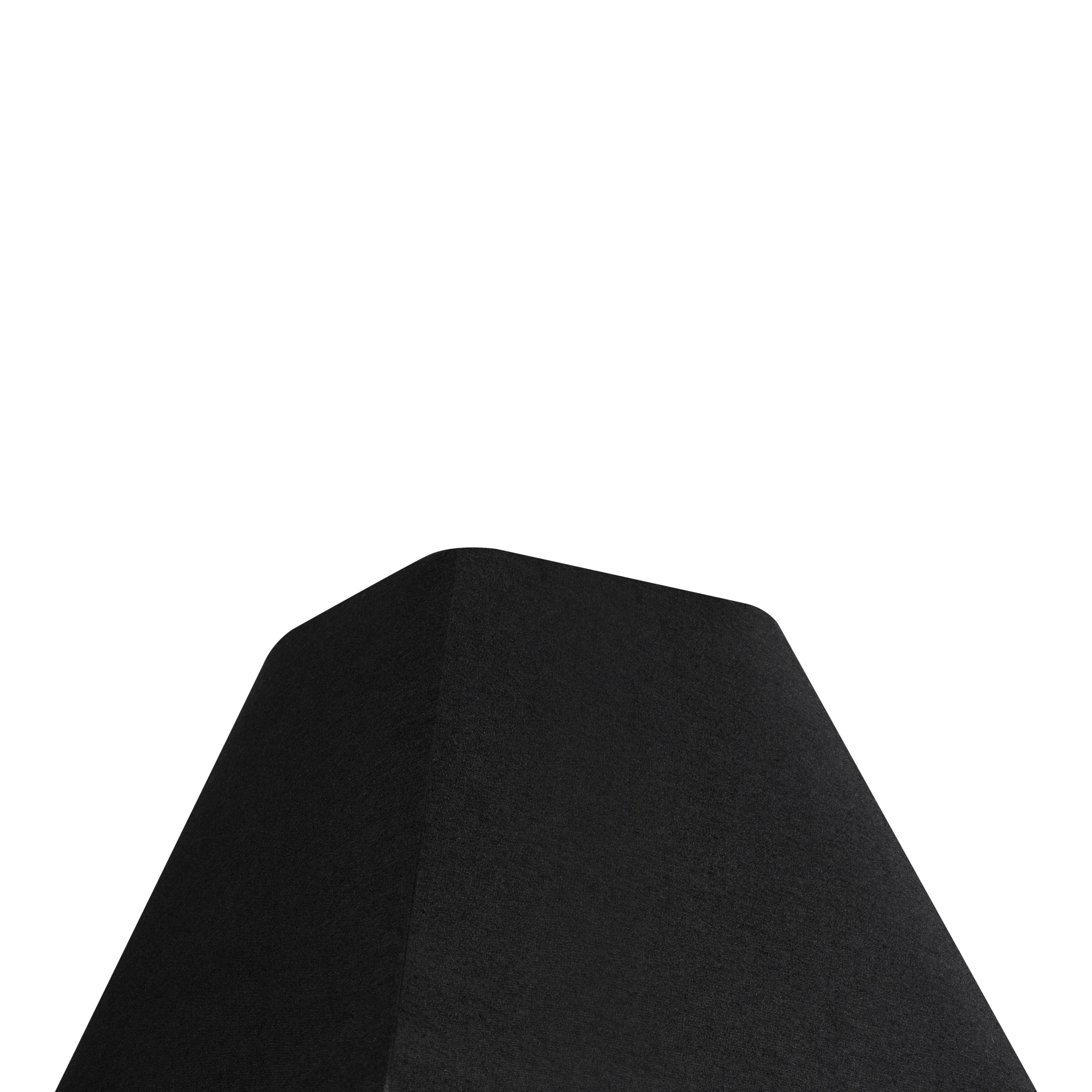 GoodHome Qarnay Charcoal Fabric dyed Pyramid Light shade (D)30cm